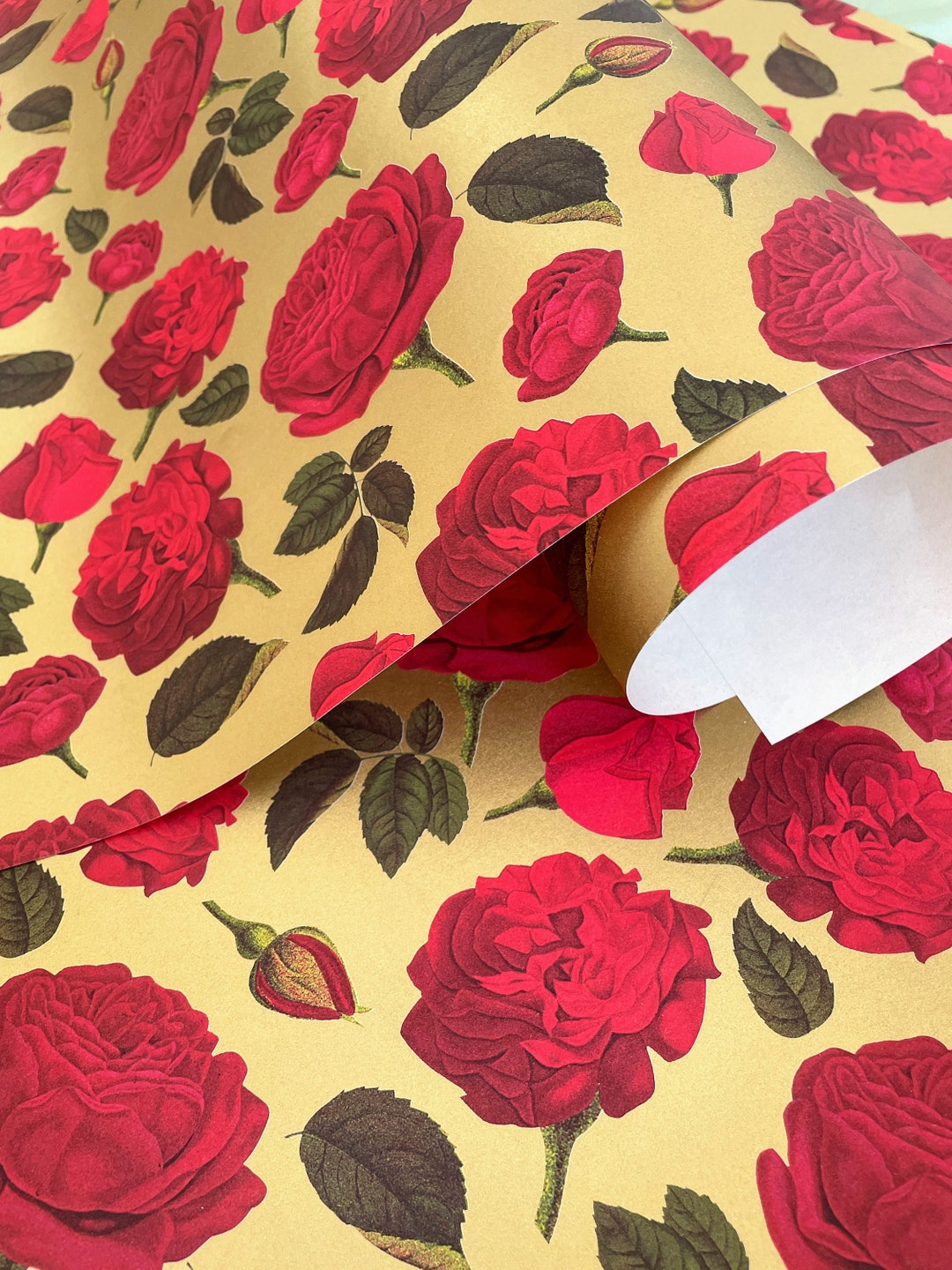 4 Sheets Italian Rose 9x12 Etsy