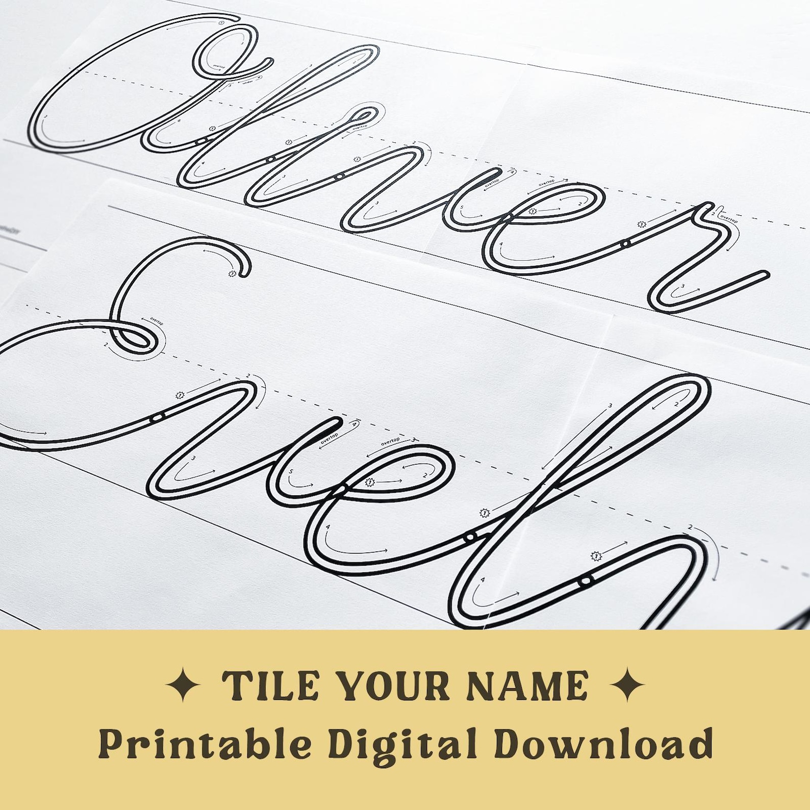 Custom Knitted Wire Word Designer, Knitted Wire Art Template, Cursive ...
