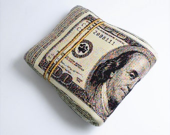 Folded Banknote Shape Pillow, US dollar