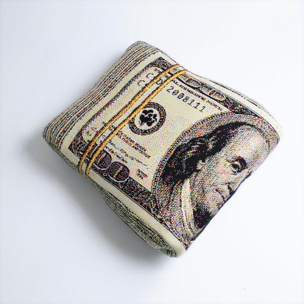 Folded Banknote Shape Pillow, US dollar