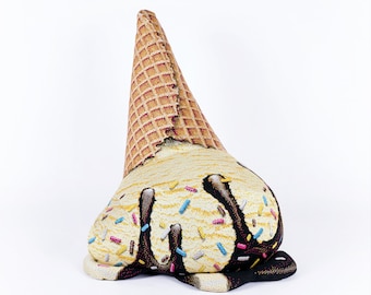 Fallen Vanilla Ice Cream Beanbag (Phone # Must Be Included For Purchace)