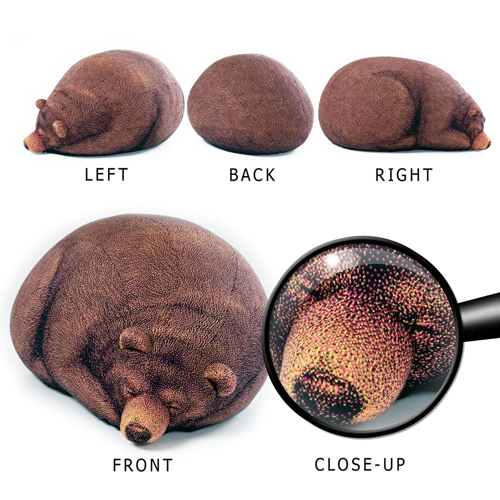Sleeping Grizzly Bear Beanbag (phone Number Must Be Included for