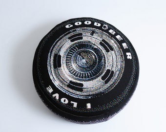 Antique Car Wheel Pillow (Phone Number Must Be Included For Purchase)