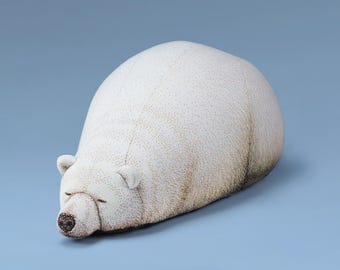 Sleeping Polar Bear Beanbag (Phone Number Must Be Included For Purchase)