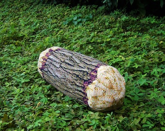 Short Cottonwood Tree Log Bolster Pillow