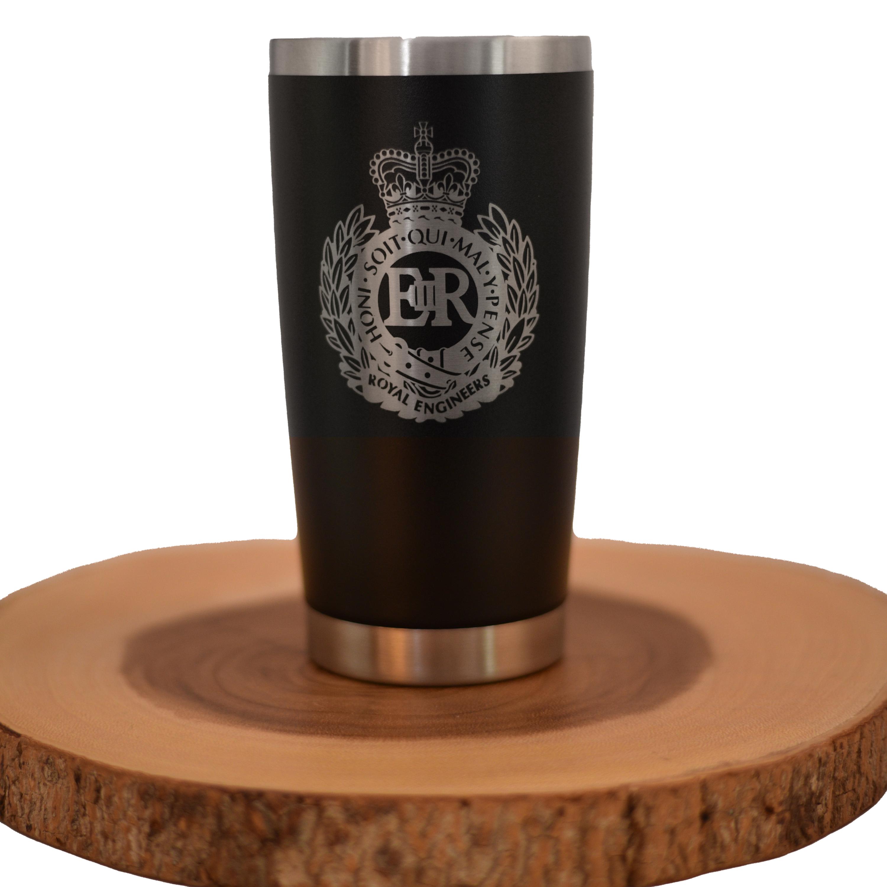 British Royal Engineers Engraved S/S Thermal Cup - 500ml