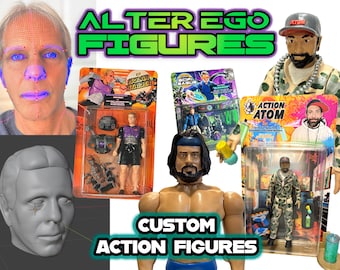 Benutzerdefinierte 3D gedruckte Actionfigur | Personalisierte Actionfigur mit Sammlerverpackung