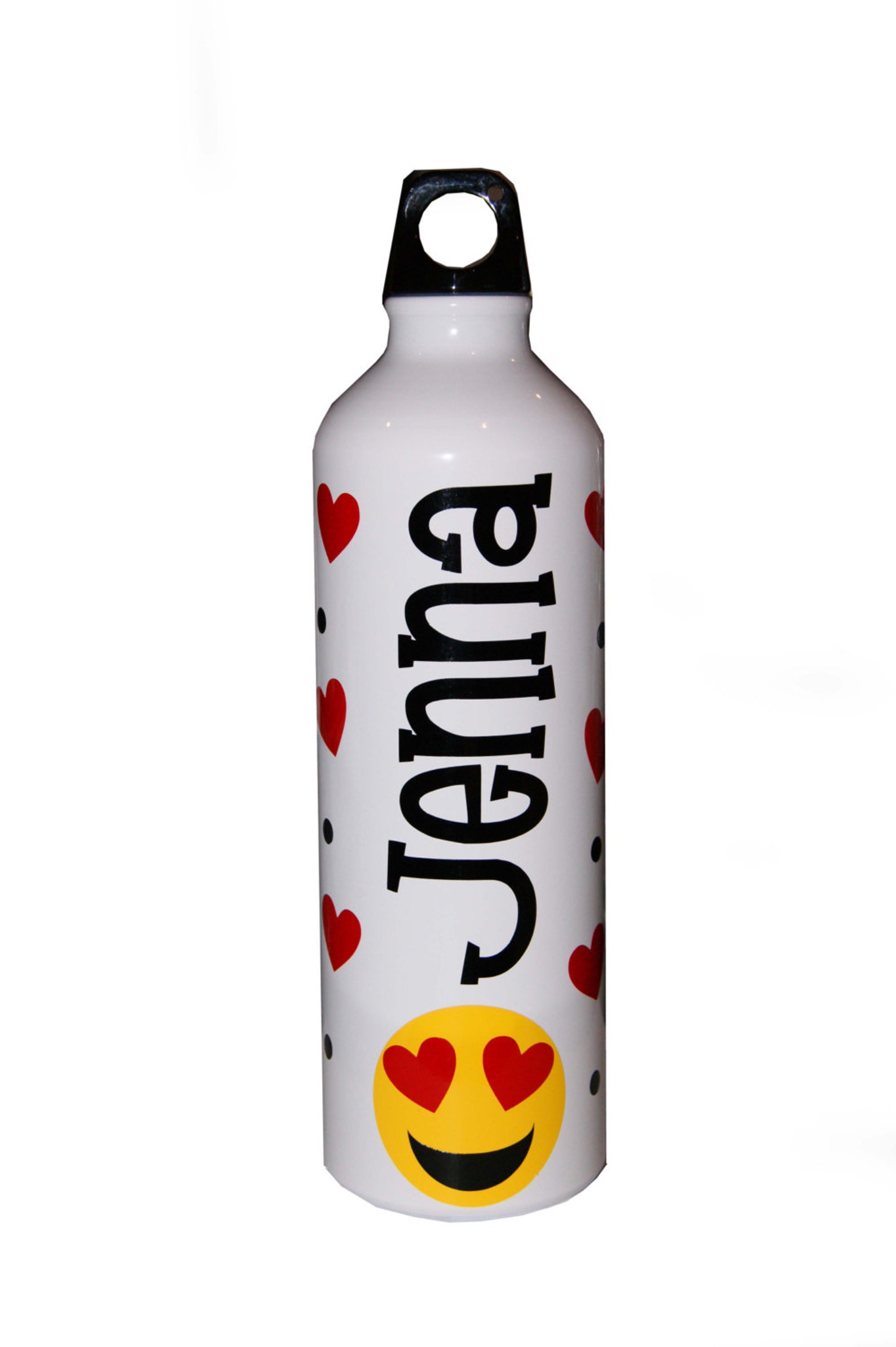 Personalized Aluminum Water Bottle Emoji Etsy