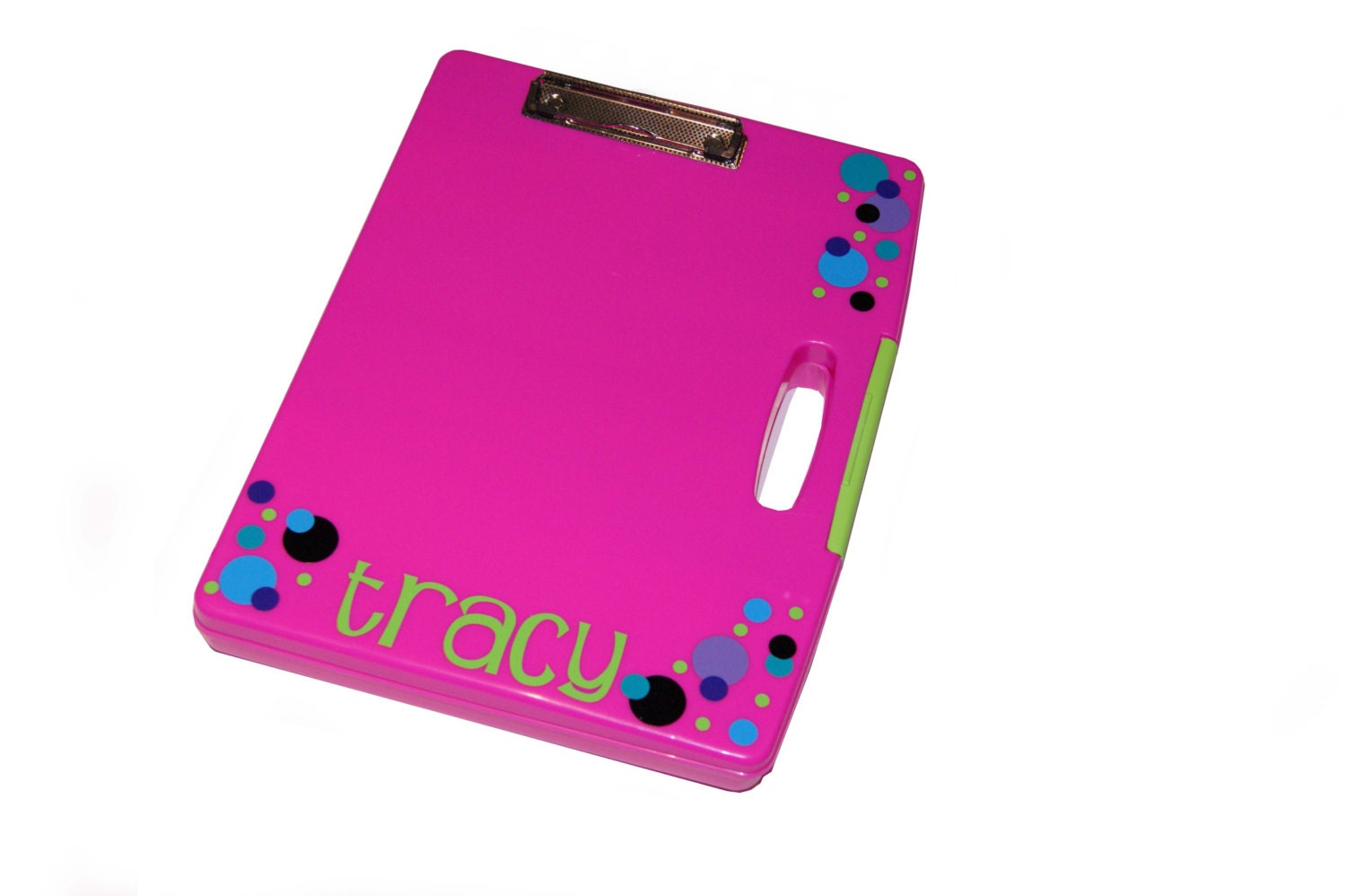 Personalized Clipboard Case Dots Etsy