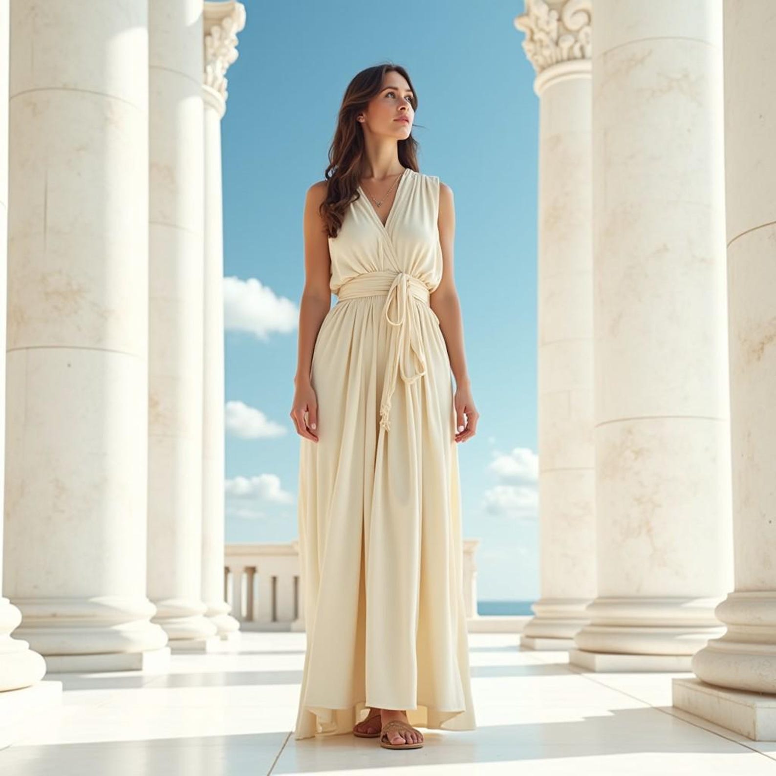 Ancient Greek Goddess Dress | Women's Elegant Grecian Maxi Gown ...