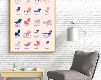 The Danish Chair Collection, Original Museum Exhibition Poster - Etsy