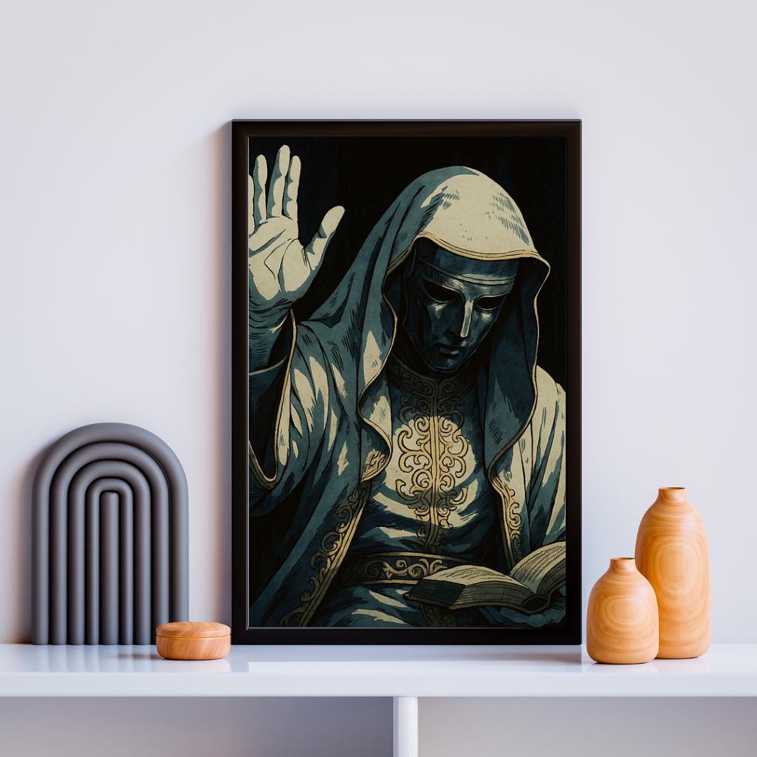 King Baldwin IV Wall Art Crusader King Poster Medieval Knight Print ...