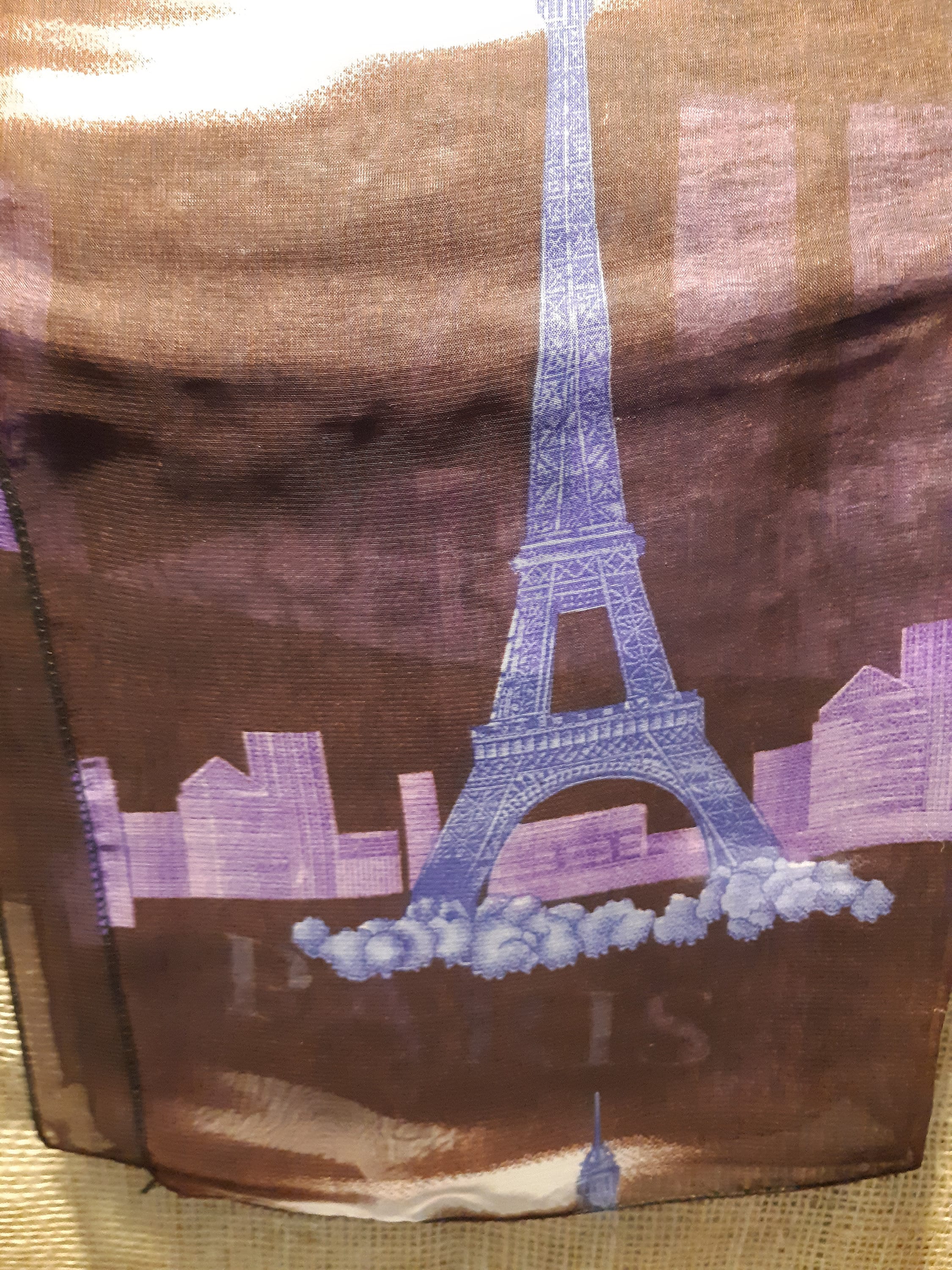 VINTAGE EIFFEL TOWER Scarf Paris. Retro. Designer. Scarf Etsy