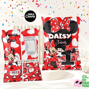 Kids Chip Bag Label Kids Chip Bag Kids Chip Template Kids Chip Bag Canva Template B008