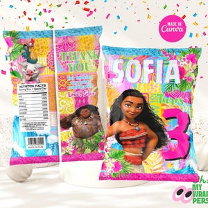 Kids Chip Bag Label Kids Chip Bag Kids Chip Template Kids Chip Bag Canva Template B006