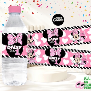 Kids Water bottle label Kids water label Kids water bottle label Template Kids water bottle label Canva Template B009