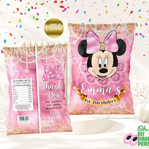 Kids Chip Bag Label Kids Chip Bag Kids Chip Template Kids Chip Bag Canva Template