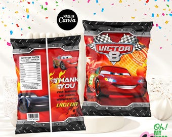 Kids Chip Bag Label Kids Chip Bag Kids Chip Template Kids Chip Bag Canva Template B007