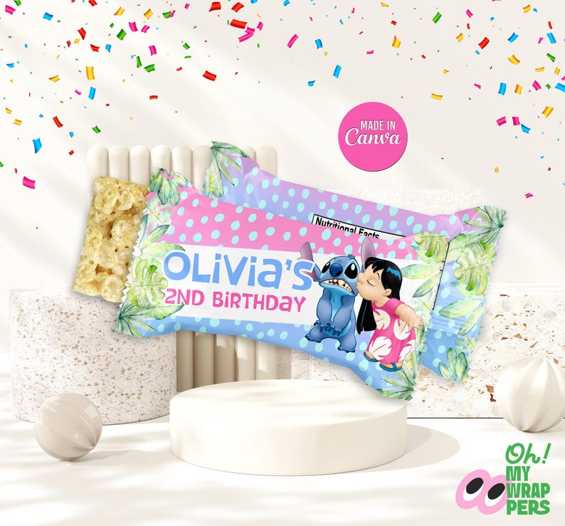 Lilo and Stitch Rice Treats Template Lilo and Stitch Rice Treats Label ...