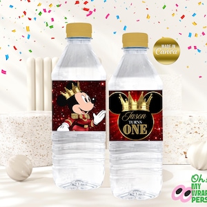 Kids Water bottle label Kids water label Kids water bottle label Template Kids water bottle label Canva Template B004