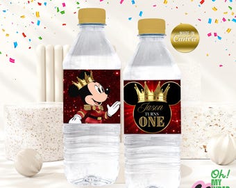 Kids Water bottle label Kids water label Kids water bottle label Template Kids water bottle label Canva Template B004