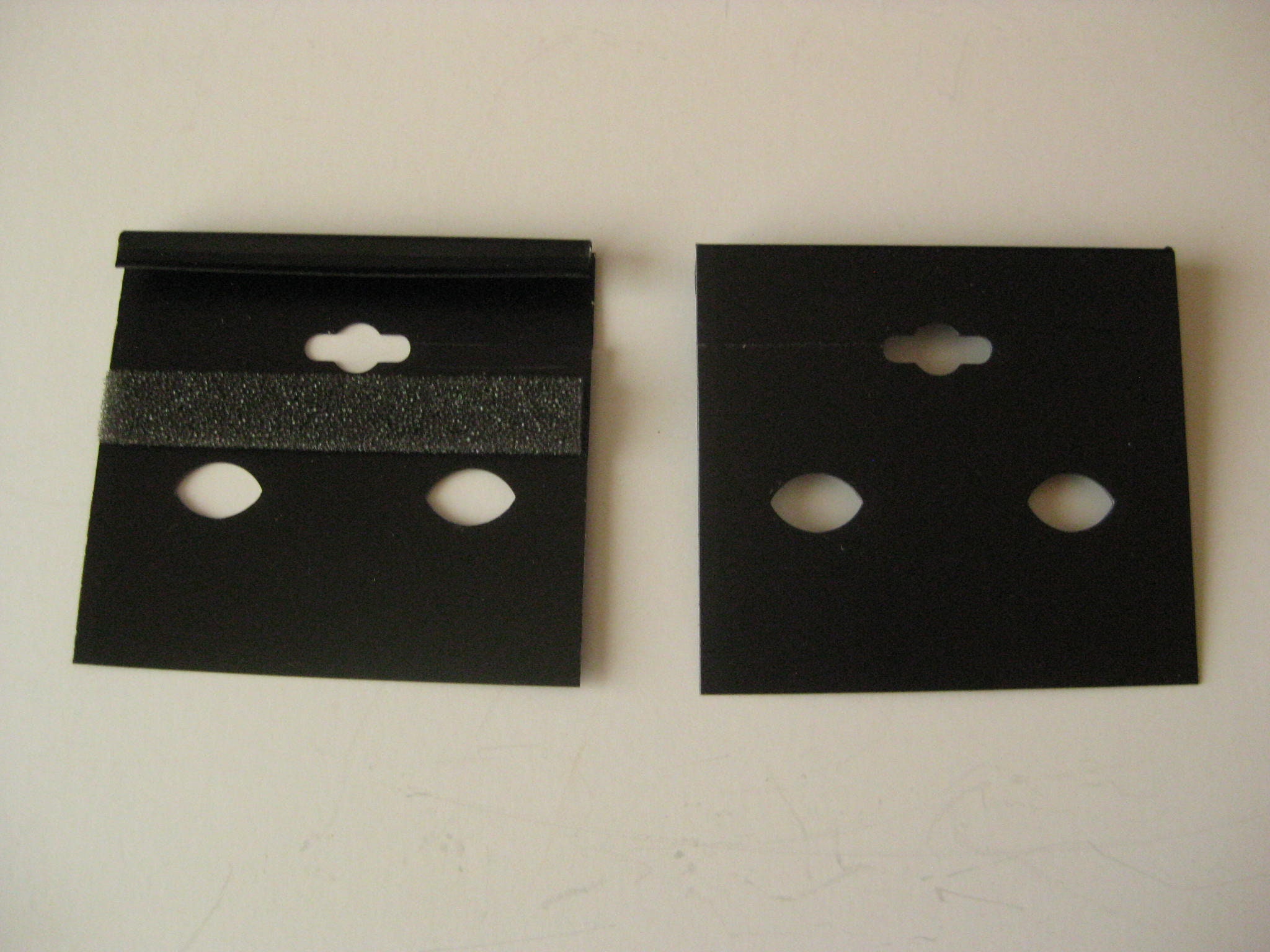 50 Black CLIP EARRING ONLY display cards with foam on back Etsy