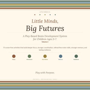 Brain Development Activities | Printable Activities for Kids Ages 3-7 | Screen-Free Play | Focus Coordination Memory | Child Development