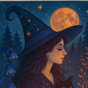 Carte d'affirmation « Je suis d'une beauté enchanteresse » | Imprimé gothique fantaisiste | Phrase de sorcière sur l'amour-propre | Art magique à imprimer