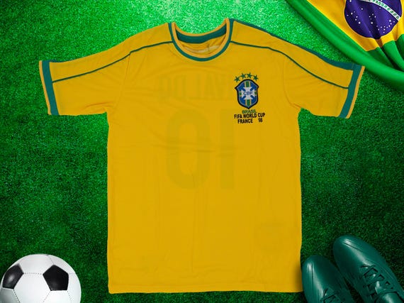 Rivaldo Retro Jersey, Vintage Brazil Jersey, League Jersey Adult