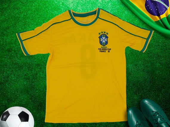 Football Kaka Retro Jersey, Vintage Brazil Jersey, League Jersey