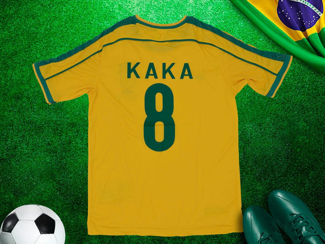 Football Kaka Retro Jersey, Vintage Brazil Jersey, League Jersey