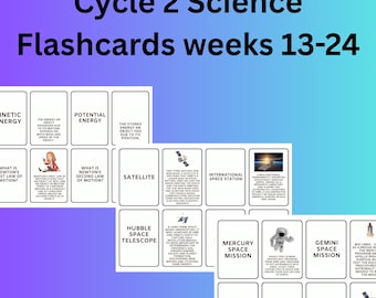 Cycle 2 Science Flashcards Weeks 13-24 for Foundations Classical Conversations