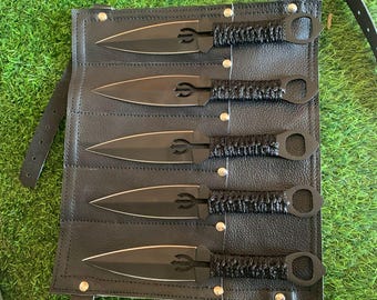Handcrafted High-Carbon Steel Throwing Knives: Balanced Hunting Blades