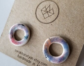 earrings porcelain items