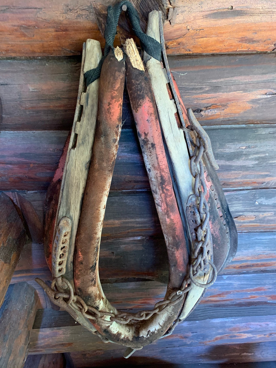 Vintage Horse Collar and Hames Great for Display Only Etsy