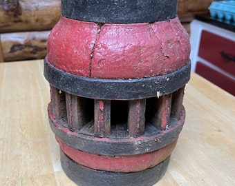 Rustic Wagon Hub Lamp Base-Handcrafted Home Accent-Made in the USA-Home Decor Piece-Craft Project Wood-