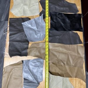 Leather Remnants-Leather for Craft Projects-Upholstery Leather Scraps-Leather Craft Supplies-Craft Project Material-Crafting Leather