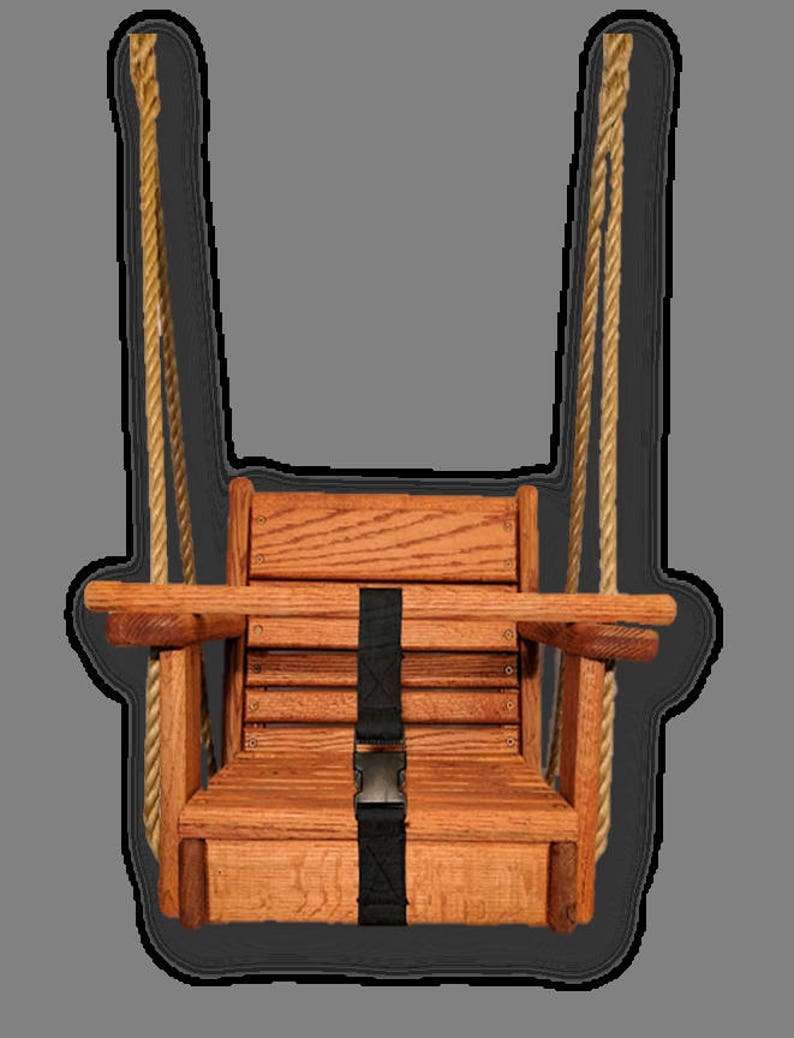 Oak Wood Toddler Swing Free Engraving Infant Swing Baby Swing Wood Swing Rope Swing Oak Swing Child Swing Made In Usa