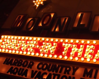 Inspired from the famous Elm Road Drive-In 8ft by 5ft by aranacci vintage marquee art