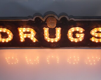 Custom FCV Vintage Marquee art  DRUGS aranacci inspired at The Parker Palm Springs