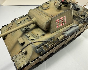 Panther Ausf. A 1/35 Finished Model – Handcrafted One-of-a-Kind German WWII Tank – Premium Display Model