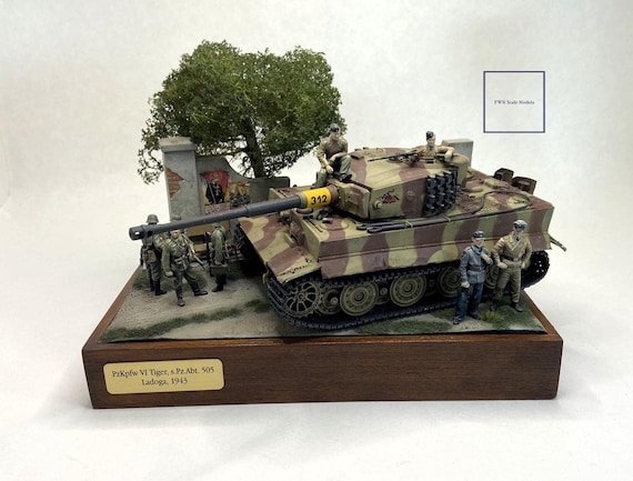 タイガー I - 1:35 ジオラマ - ユニークなコレクター アイテム - Etsy 日本