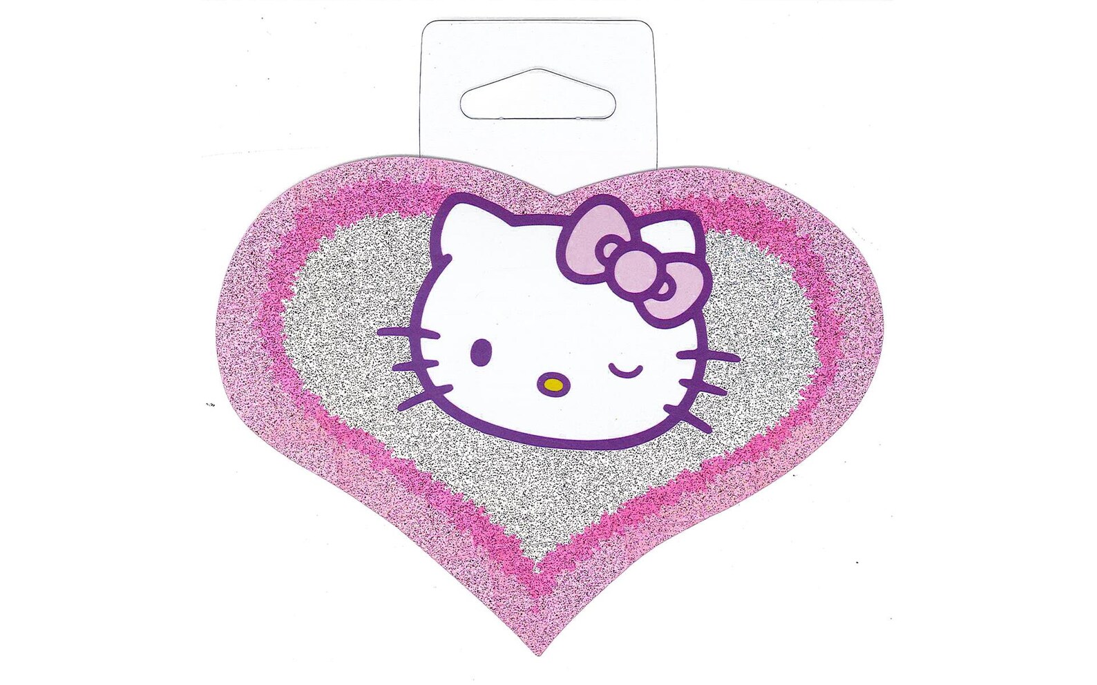 Set of two Hello Kitty glitter heart sticker Etsy