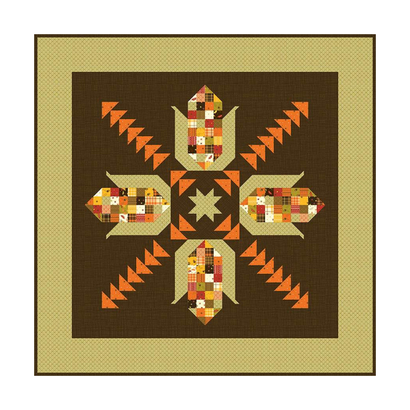 Lets Pop Some Corn Quilt Fabrics Designed by Sandy Gervais From Awesome ...