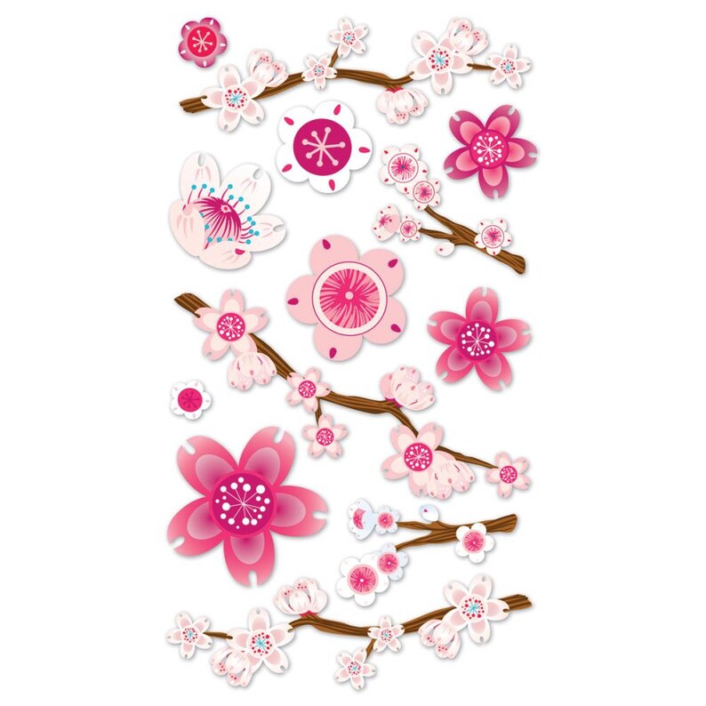Cherry Blossoms Dimensional Stickers Sticko® Etsy
