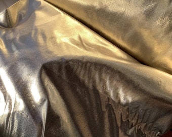 Gold lame fabric 122 inches long