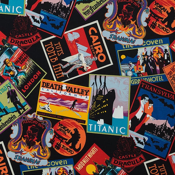 Favorite Haunts Halloween fabric Alexander Henry