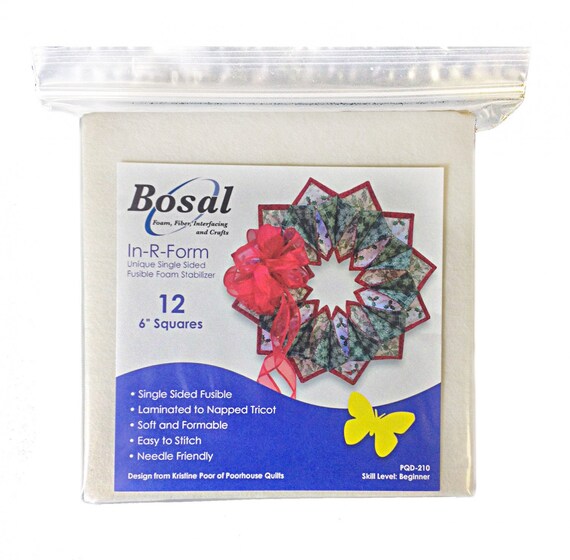 BOSAL FOAM STABILIZER 437-12B FOR FOLD/'N STITCH BLOOMS by Poorhouse Quilts