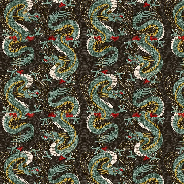 Year of the dragon 2024 Bold Dragon from PBS fabrics