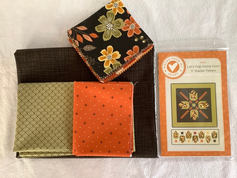Lets Pop Some Corn Quilt Fabrics Designed by Sandy Gervais From Awesome ...